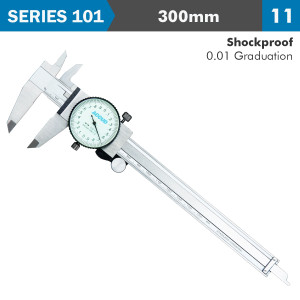 DIAL CALIPER 300milimeter 0.04milimeter ACC. 0.01milimeter GRAD. S/STEEL SHOCKPROOF