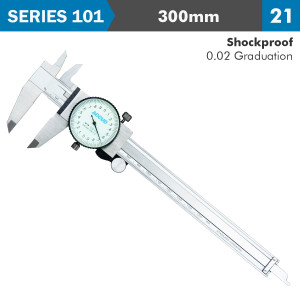 DIAL CALIPER 300milimeter 0.04milimeter ACC. 0.02milimeter GRAD. S/STEEL SHOCKPROOF