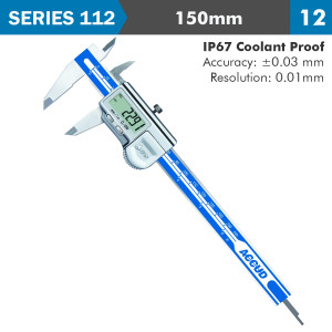 DIG. CALIPER 150milimeter 0.03milimeter ACC. IP67 LEVEL 0.01milimeter RES.