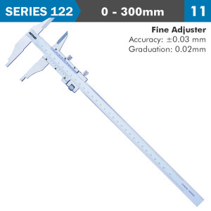 VERNIER CALIPER 300milimeter 0.03milimeter ACC. FINE ADJ. 0.02milimeter GRAD. S/STEEL