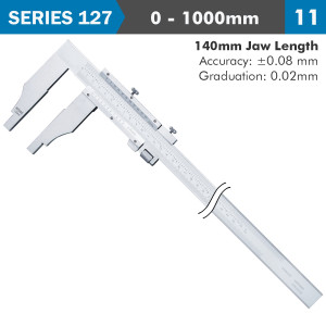 VERNIER CALIPER 1000milimeter 0.08milimeter ACC. 140milimeter 0.02milimeter GRAD S/STEEL