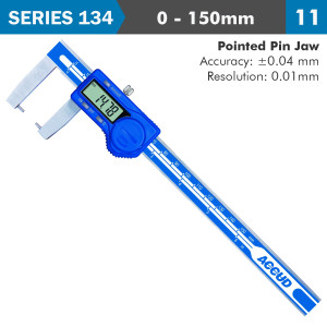DIG. CALIPER 150milimeter 0.04milimeter ACC. OUTSIDE . 0.01milimeter RES. S/STEEL
