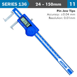 DIG. CALIPER 24-150milimeter 0.04milimeter ACC. INSIDE . 0.01milimeter RES. S/STEEL
