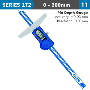 DIG. CALIPER 200milimeter 0.03milimeter ACC. PIN DEPTH 0.01milimeter RES. S/STEEL