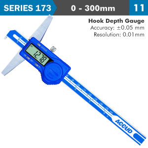 DIG. CALIPER 300milimeter 0.05milimeter ACC. HOOK DEPTH 0.01milimeter RES. S/STEEL