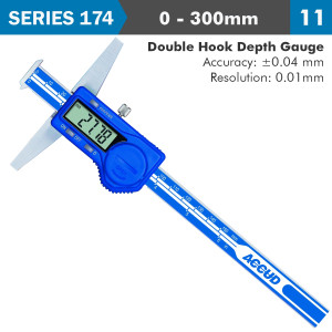 DIG. CALIPER 300milimeter 0.04milimeter ACC. DOUBLE HOOK DEPTH 0.01milimeter RES. S/STEEL