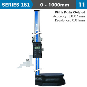 DIG. HEIGHT GAUGE 1000milimeter 0.07milimeter ACC. 0.01milimeter RES. S/STEEL