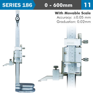 VERNIER HEIGHT GAUGE 600milimeter 0.04milimeter ACC. 0.02milimeter GRAD. S/STEEL