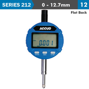 DIGITAL INDICATOR FLAT BACK 12.7milimeter/0.5'