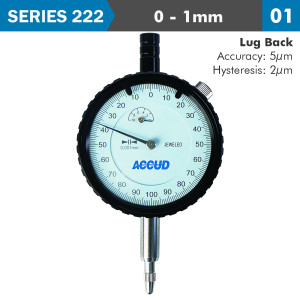 DIAL INDICATOR 1milimeter 0.001milimeter GRAD. LUG BACK