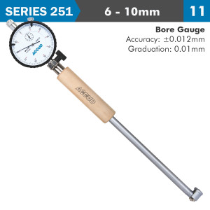 DIAL BORE GAUGE 6-10milimeter 0.012milimeter ACC. 0.001milimeter GRAD.