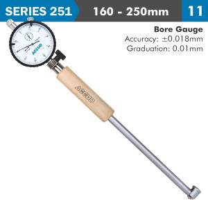 DIAL BORE GAUGE 160-250milimeter 0.018milimeter ACC. 0.001milimeter GRAD.