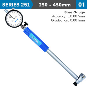 DIAL BORE GAUGE 250-450milimeter 0.007milimeter ACC. 0.001milimeter GRAD.