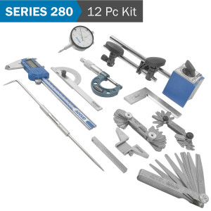 ACCUD 12piecesE MEASURING TOOL SET IN ALUMIN