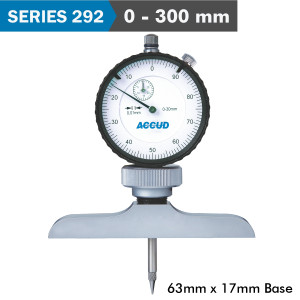 DIAL DEPTH GUAGE 300milimeter 0.01milimeter GRAD. 63X 17milimeter BASE
