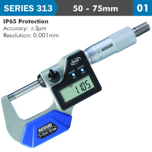 DIG. OUTSIDE MICROMETER 50-75milimeter 0.003milimeter ACC. IP65 0.001milimeter RES.