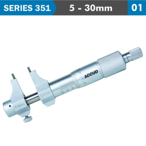 INSIDE MICROMETER 5-30milimeter WITH SETTING RING  0.007milimeter ACC.0.01milimeter GRAD.