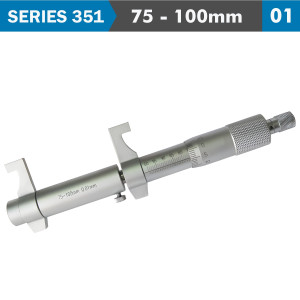 INSIDE MICROMETER 75-100milimeter WITHOUT SETTING RING 0.010milimeter ACC. 0.01milimeter GR