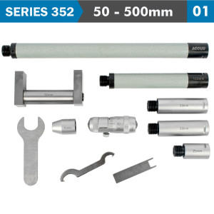 TUBULAR INSIDE MICROMETER 50-500milimeter 0.01milimeter GRAD. EXTENSION RODS: 13, 25