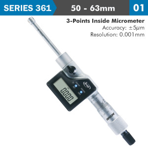 DIG. 3 .S INSIDE MICROMETER 50-63milimeter 0.005milimeter ACC. 0.001milimeter RES.