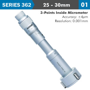 3 .S INSIDE MICROMETER 25-30milimeter 0.004milimeter ACC. 0.005milimeter GRAD.