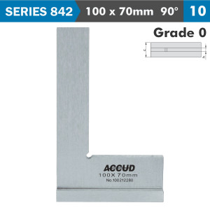 FLAT EDGE SQUARE 90 DEG. WIDE BASE 100X70milimeter DIN875