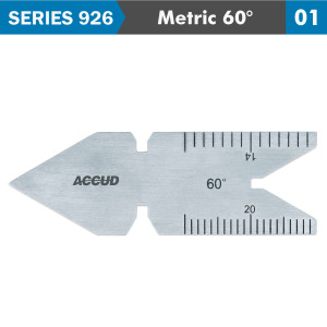 CENTER GAUGE METRIC 60DEG. 30&#039; ACC. 0.5milimeter & 1milimeter GRAD.