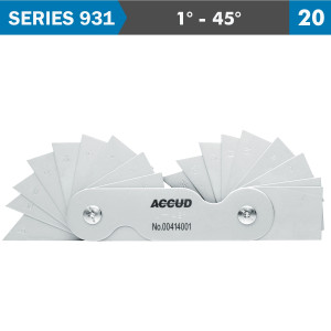 ANGLE GAUGE 1-45 DEG. 20 LEAVES 30&#039; ACC.
