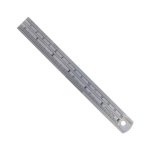 RULER 150milimeter S/STEEL 0.08milimeter ACC 0.5milimeter GRAD.